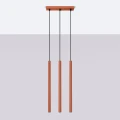 Lampa wisząca PASTELO 3 ochra czerwona SL.1526 Sollux Lighting