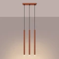 Lampa wisząca PASTELO 3 ochra czerwona SL.1526 Sollux Lighting