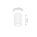 Plafon KARBON 10 beżowy SL.1587 Sollux Lighting