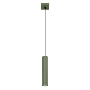 Lampa wisząca KARBON 1 zielony oliwkowy SL.1611 Sollux Lighting