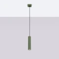 Lampa wisząca KARBON 1 zielony oliwkowy SL.1611 Sollux Lighting
