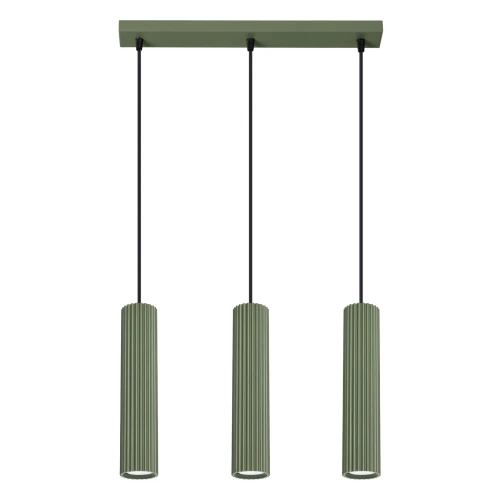Lampa wisząca KARBON 3L zielona oliwka SL.1613 Sollux Lighting