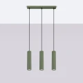Lampa wisząca KARBON 3L zielona oliwka SL.1613 Sollux Lighting