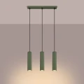 Lampa wisząca KARBON 3L zielona oliwka SL.1613 Sollux Lighting