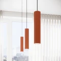 Lampa wisząca KARBON 2 ochra czerwona SL.1631 Sollux Lighting