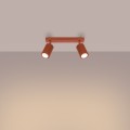 Plafon KARBON 2 ochra czerwona SL.1637 Sollux Lighting