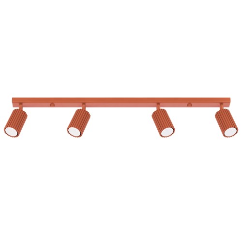 Plafon KARBON 4L ochra czerwona SL.1641 Sollux Lighting