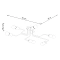 Żyrandol TIMBO 6 czarny SL.1670 Sollux Lighting
