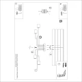 Żyrandol TIMBO 6 czarny SL.1670 Sollux Lighting