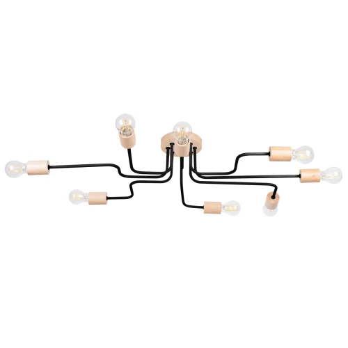 Żyrandol TIMBO 8 czarny SL.1671 Sollux Lighting