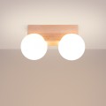 Plafon BULBO 2 naturalne drewno SL.1683 Sollux Lighting
