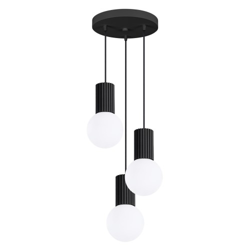Lampa wisząca HALO 3P czarna SL.1715 Sollux Lighting