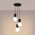 Lampa wisząca HALO 3P czarna SL.1715 Sollux Lighting