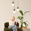 Lampa wisząca HALO 1 zielona oliwka SL.1724 Sollux Lighting
