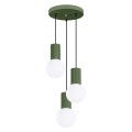 Lampa wisząca HALO 3P zielona oliwka SL.1725 Sollux Lighting