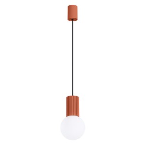 Lampa wisząca HALO 1 ochra czerwona SL.1729 Sollux Lighting