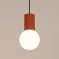 Lampa wisząca HALO 1 ochra czerwona SL.1729 Sollux Lighting
