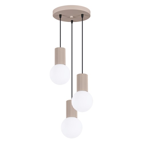 Lampa wisząca HALO 3P taupe SL.1745 Sollux Lighting