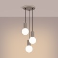 Lampa wisząca HALO 3P taupe SL.1745 Sollux Lighting