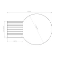 Kinkiet HALO brzoskwiniowy IP44 SL.1752 Sollux Lighting