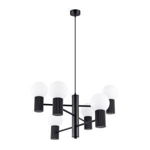 Żyrandol HALO 6 czarny SL.1830 Sollux Lighting