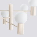 Żyrandol HALO 6 beżowy SL.1831 Sollux Lighting