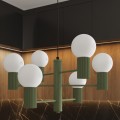 Żyrandol HALO 6 zielony oliwkowy SL.1832 Sollux Lighting