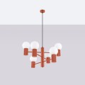 Żyrandol HALO 6 ochra czerwona SL.1833 Sollux Lighting