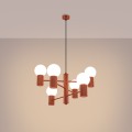 Żyrandol HALO 6 ochra czerwona SL.1833 Sollux Lighting