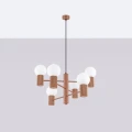 Żyrandol HALO 6 mocca SL.1834 Sollux Lighting