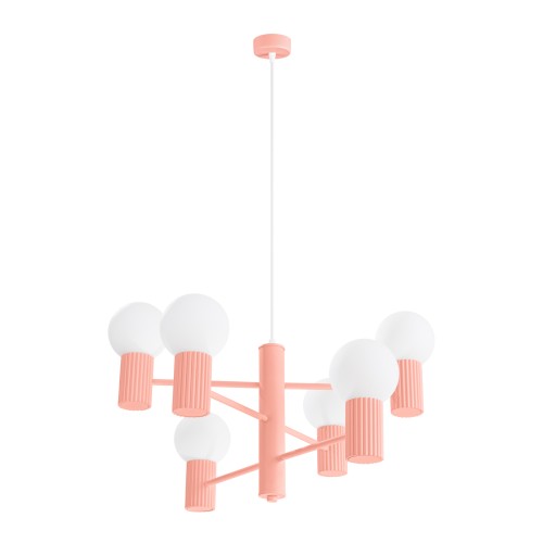 Żyrandol HALO 6 brzoskwiniowy SL.1838 Sollux Lighting