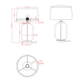 Lampa stołowa Amur dymna 1xE27 LP-919/1T smoked Light Prestige
