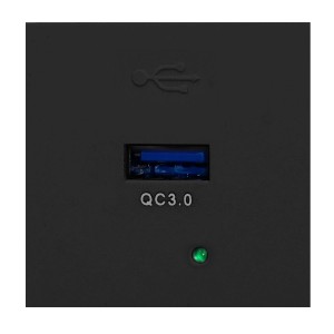 Port modułowy czarny gniazdo USB quick charge OR-GM-9010/B/USBQ Orno