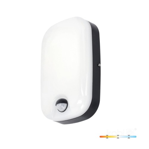 Plafon zewnętrzny elewacyjny czarny 15W wybór barwy CCT IP54  Kobi Premium