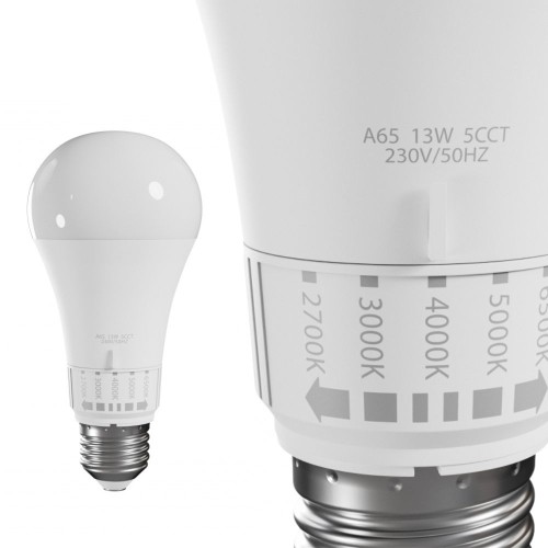 Żarówka LED 13W 1500lm gwint E27 5CCT zmienna barwa światła 