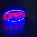 Neon LED napis OPEN wymiary 45x22cm zasilanie bateryjne lub USB