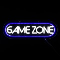 Neon LED napis GAME ZONE wymiary 42,5x13,7cm zasilanie bateryjne lub USB
