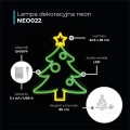Neon LED CHOINKA wymiary 22,5 x 28cm zasilanie bateryjne lub USB