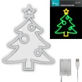 Neon LED CHOINKA wymiary 22,5 x 28cm zasilanie bateryjne lub USB