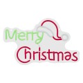 Neon LED napis MERRY CHRISTMAS wymiary 40 x 24 cm zasilanie abteryjne lub USB