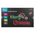 Neon LED napis MERRY CHRISTMAS wymiary 40 x 24 cm zasilanie abteryjne lub USB