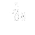 Kinkiet CIRCOLO LED XS 11601 Nowodvorski