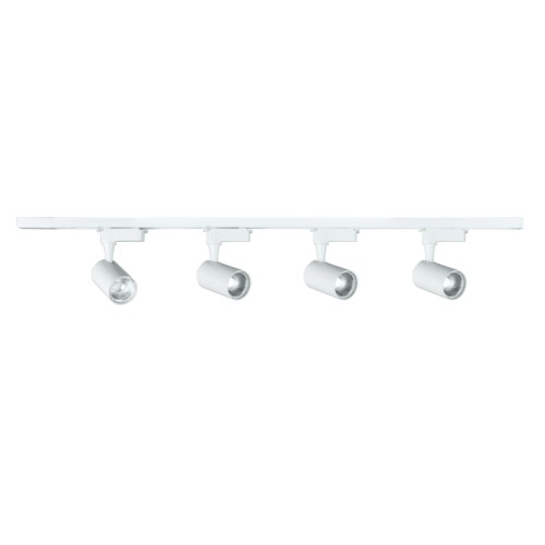 Zestaw szynowy 4x Reflektor LED 5W szynoprzewód 2x 1m zasilanie końcowe