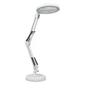 Lampka biurkowa LED z lupą biała regulowana zmienna barwa zasilanie USB 