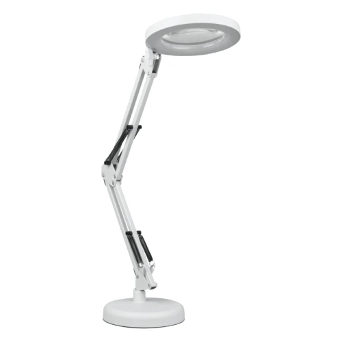 Lampka biurkowa LED z lupą biała regulowana zmienna barwa zasilanie USB 