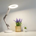 Lampka biurkowa LED z lupą biała regulowana zmienna barwa zasilanie USB 