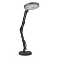 Lampka biurkowa LED z lupą czarna regulowana zmienna barwa zasilanie USB