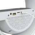 Głośnik Bluetooth LED RGB z ładowarką indukcyjną biały z akumulatorem