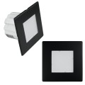 Oprawa schodowa LED kwadratowa czarny mat 230V barwa 4000K neutralna