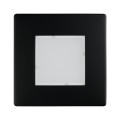 Oprawa schodowa LED kwadratowa czarny mat 230V barwa 4000K neutralna